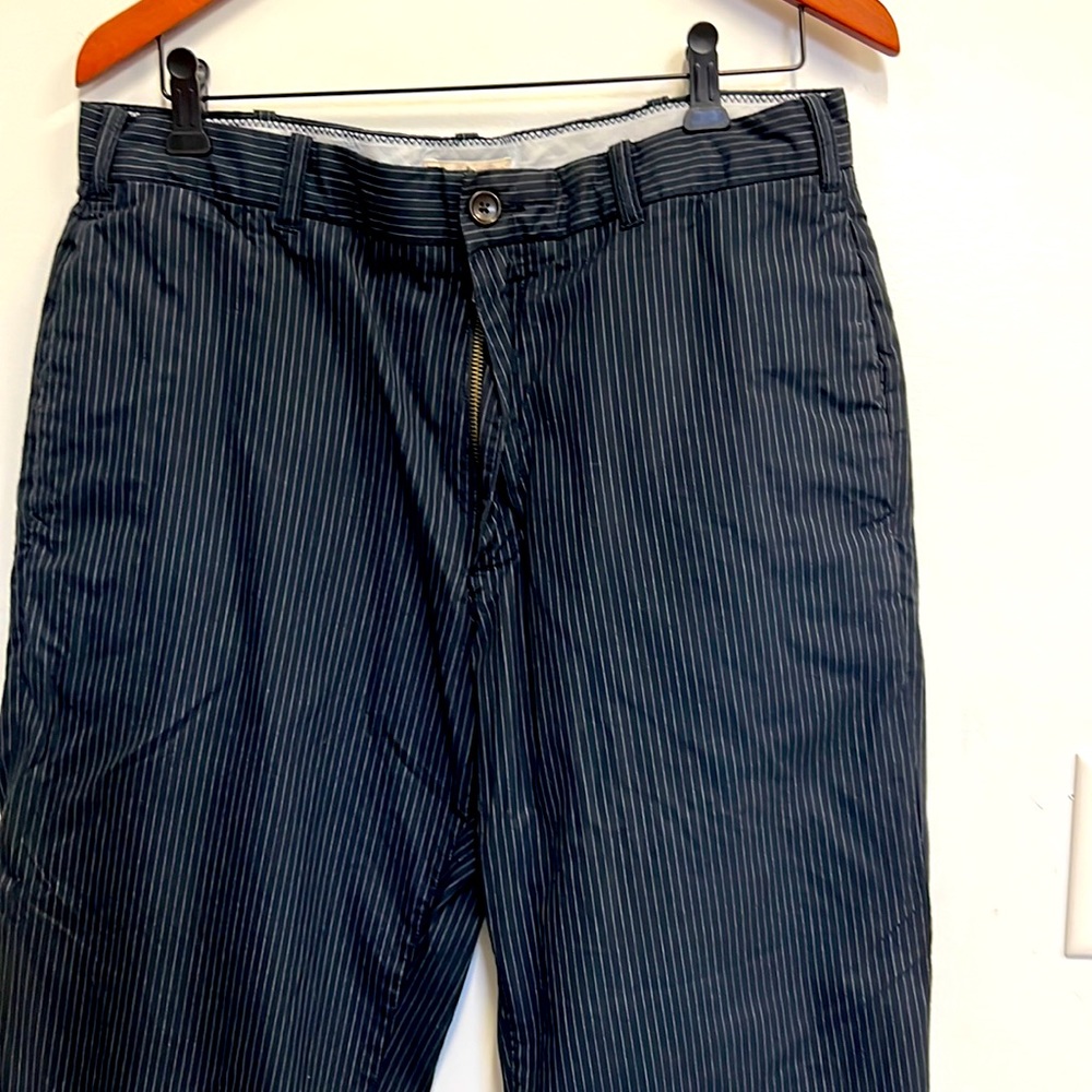 Men’s banana republic navy pinstripe dress pants in size 34/30